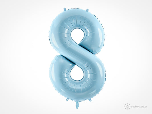 Blue Number Balloons