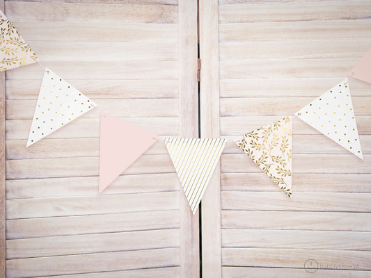 Bandeirola Impressão Dourada