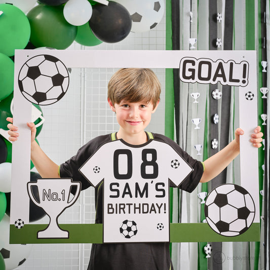 Marco de fútbol personalizable