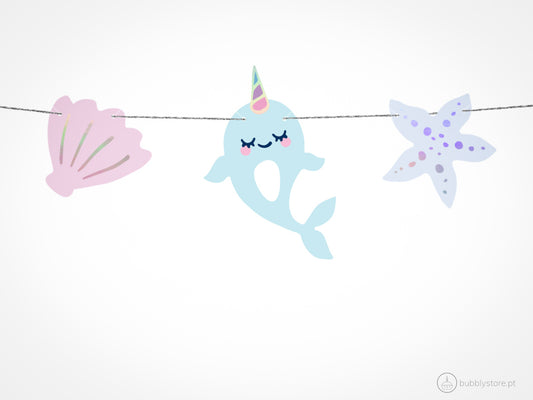 Grinalda Unicórnio do Mar