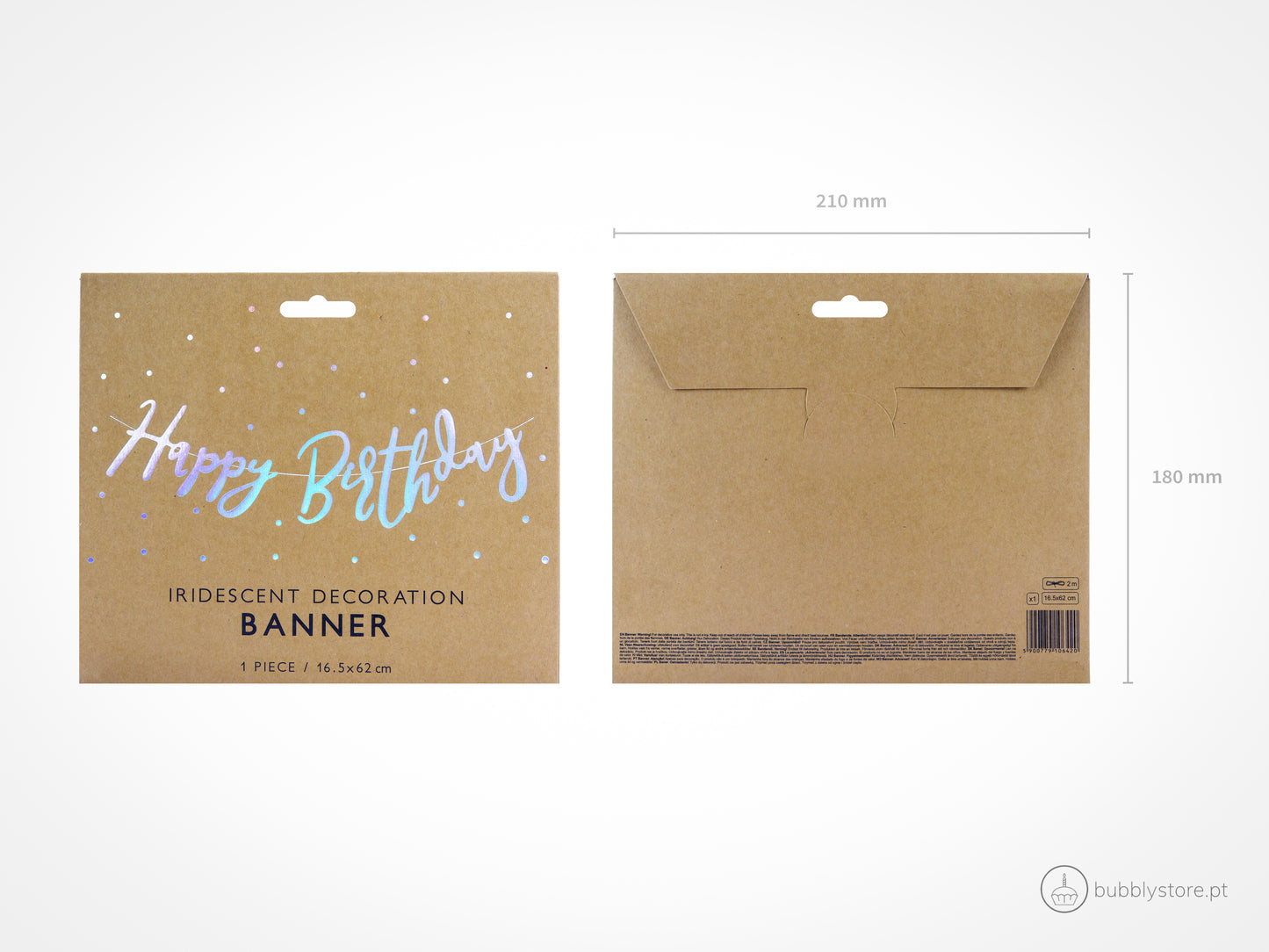 Grinalda Happy Birthday Iridescente