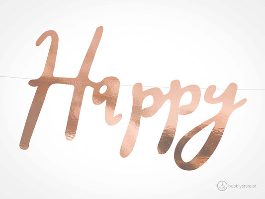 Grinalda Happy Birthday Rose Gold