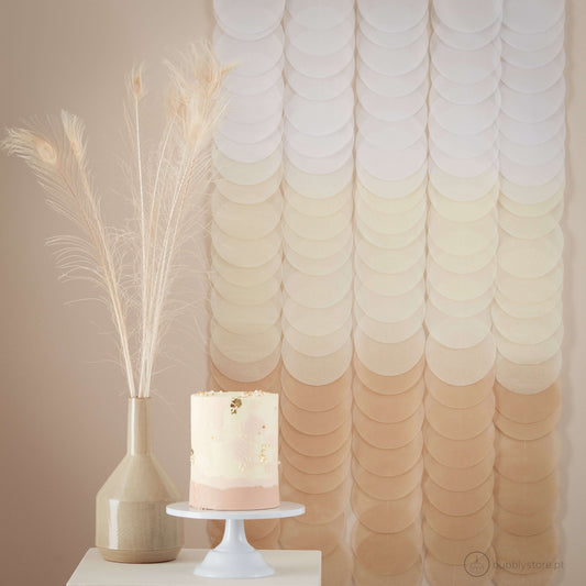 Cortina de discos de papel