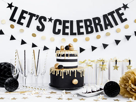 Bola Papel Preta (30cm)