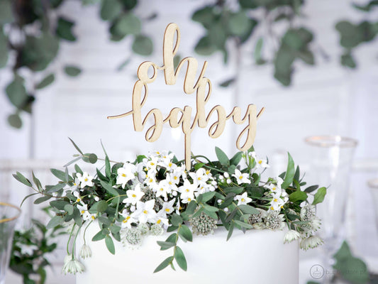 Oh bebé pastel de cumpleaños