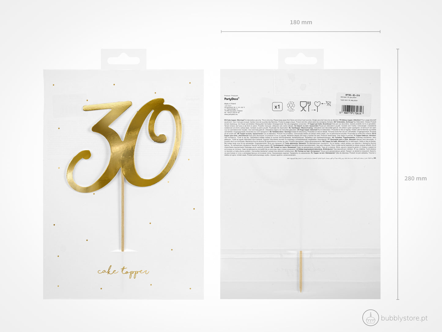 30 years cake topper