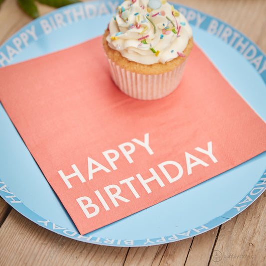 happy birthday napkins