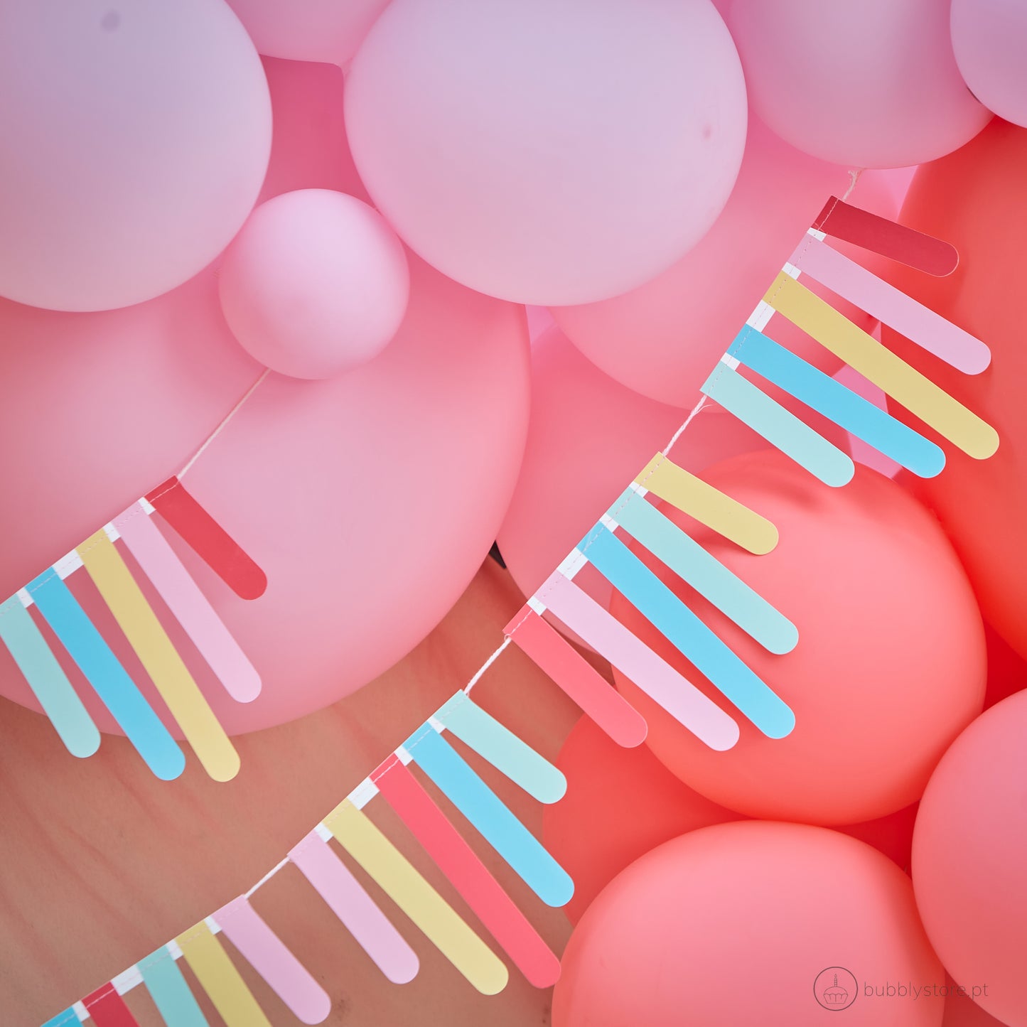 Grinalda Franjas Multicoloridas