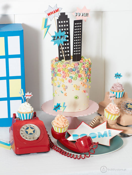 Kit Cupcakes Super Heróis