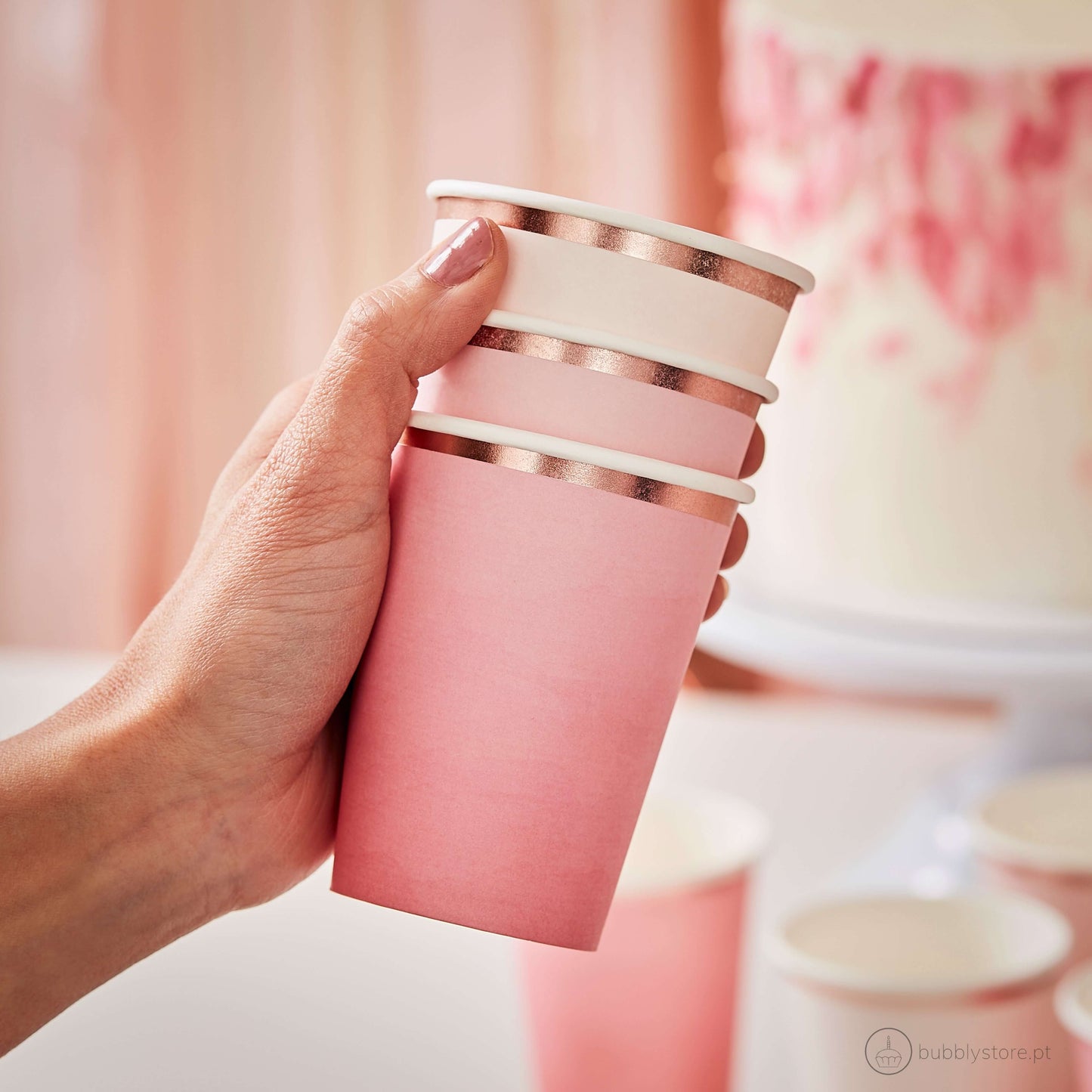 Tazas Degradadas Rosas