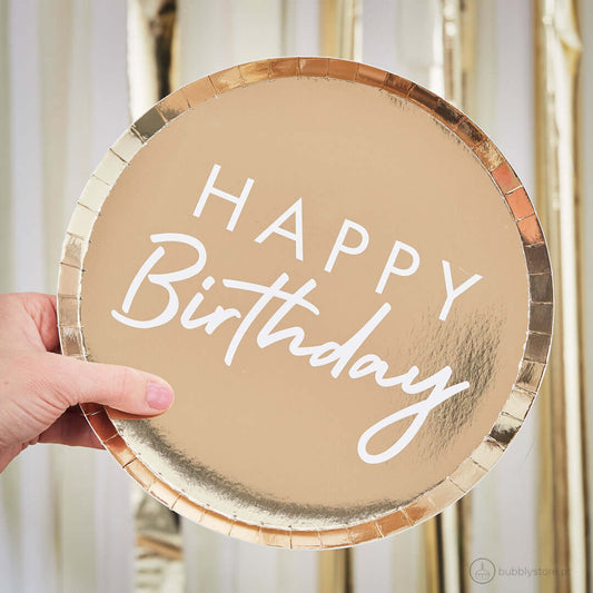 Pratos Happy Birthday Dourados