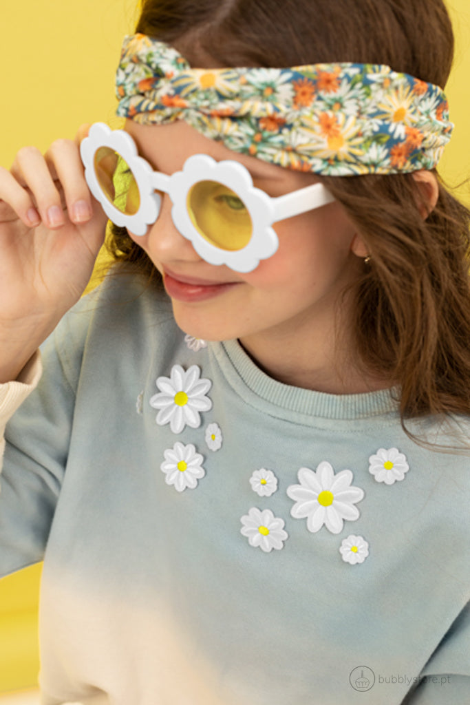 gafas de flores