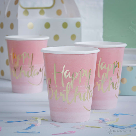 Copos Happy Birthday