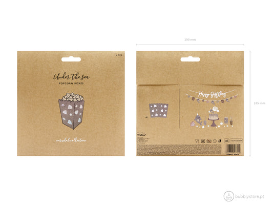 Sea Unicorn Popcorn Boxes