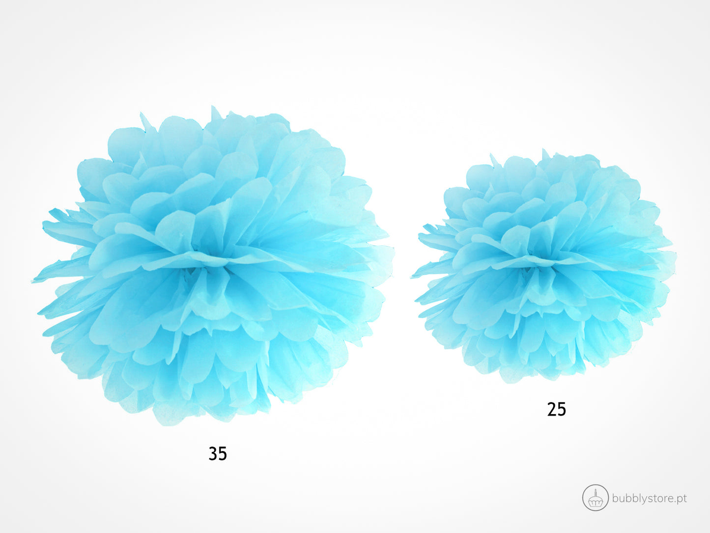 Pompón Azul Cielo (25cm)