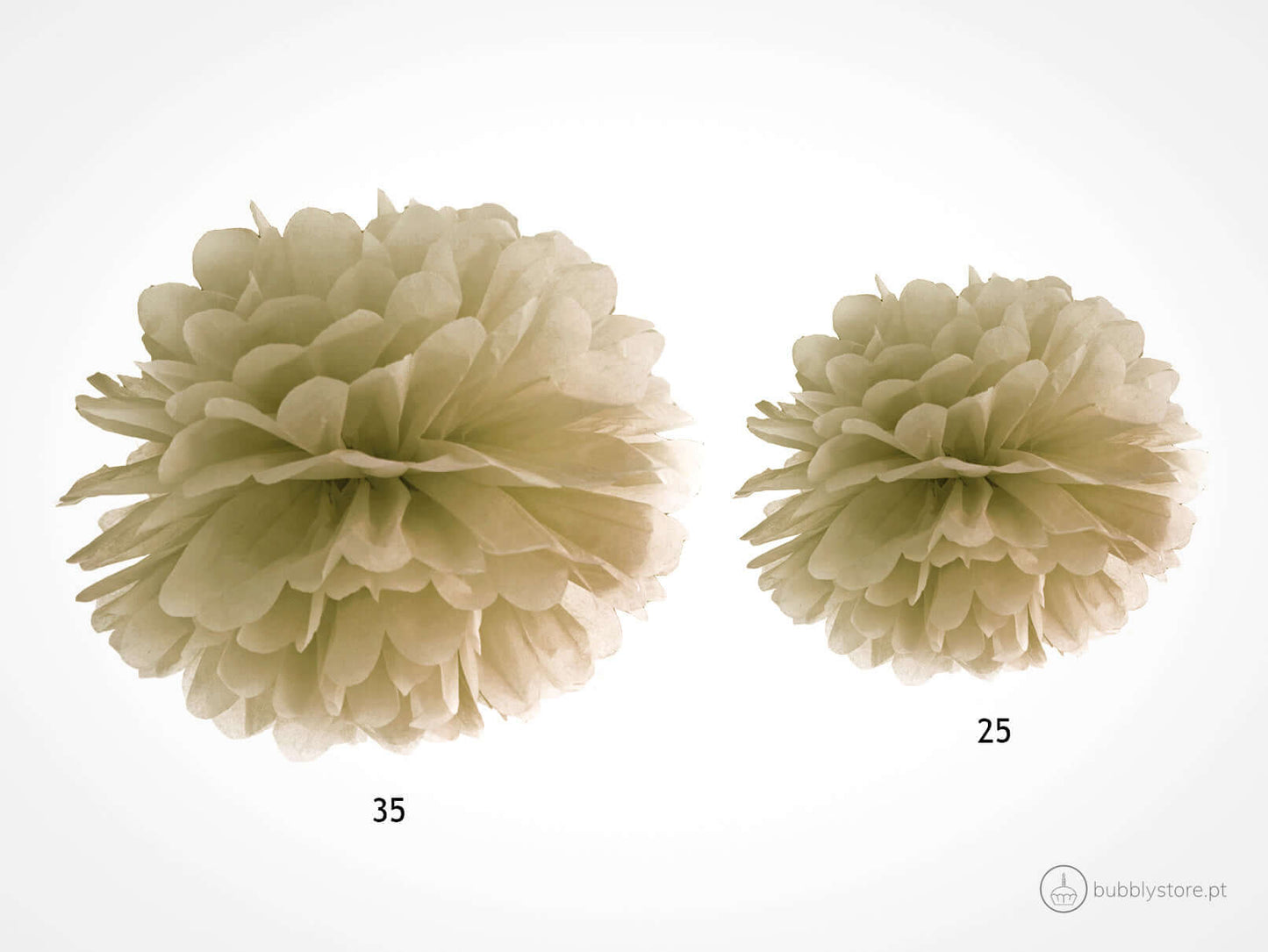 Pompom Dourado (25cm)