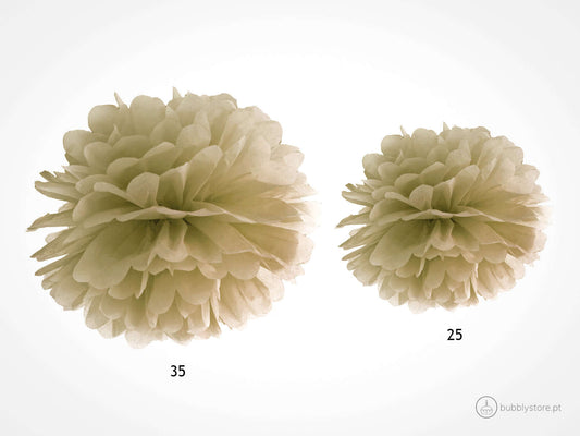 Pompom Dourado (25cm)