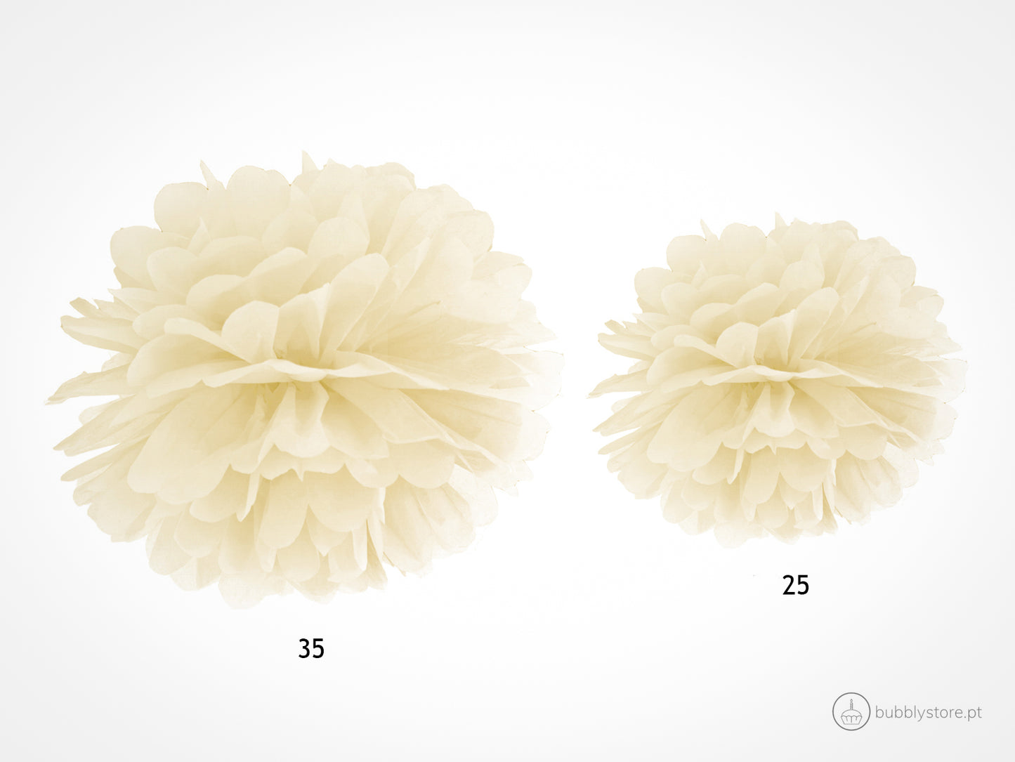 Pompón Crema (25cm)