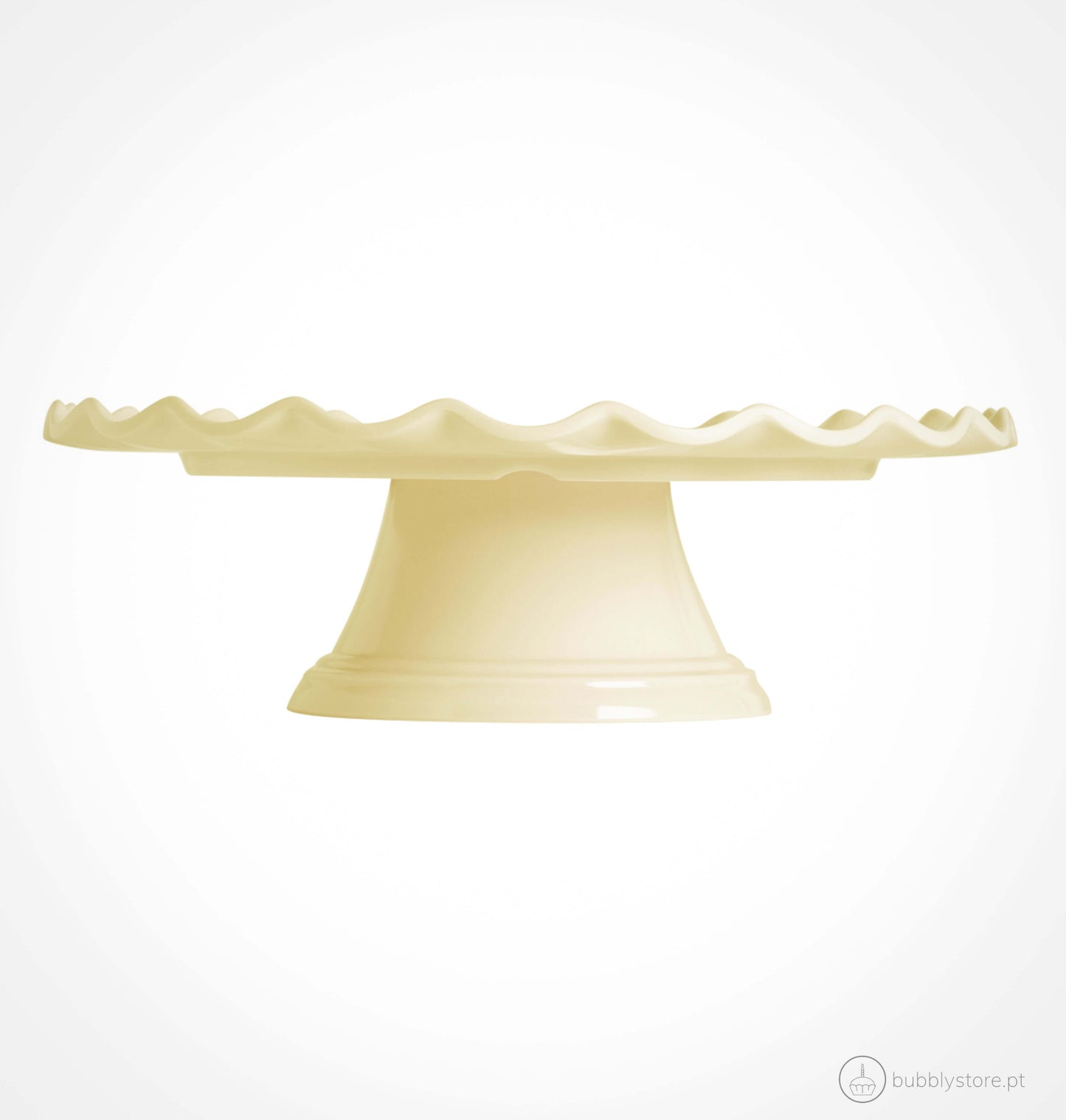 Vanilla Wave Cake Plate