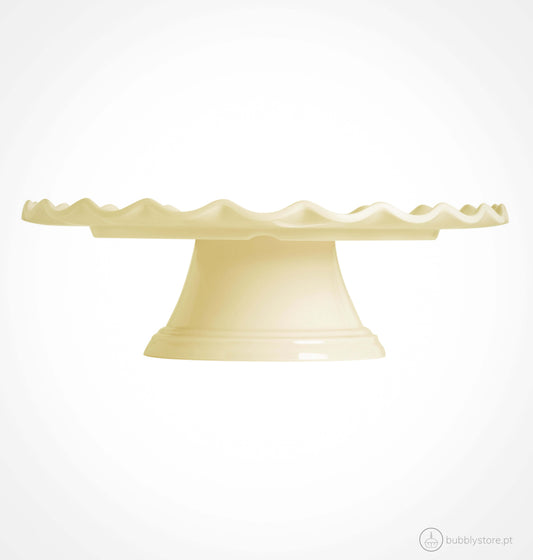 Prato Bolo Ondas Baunilha