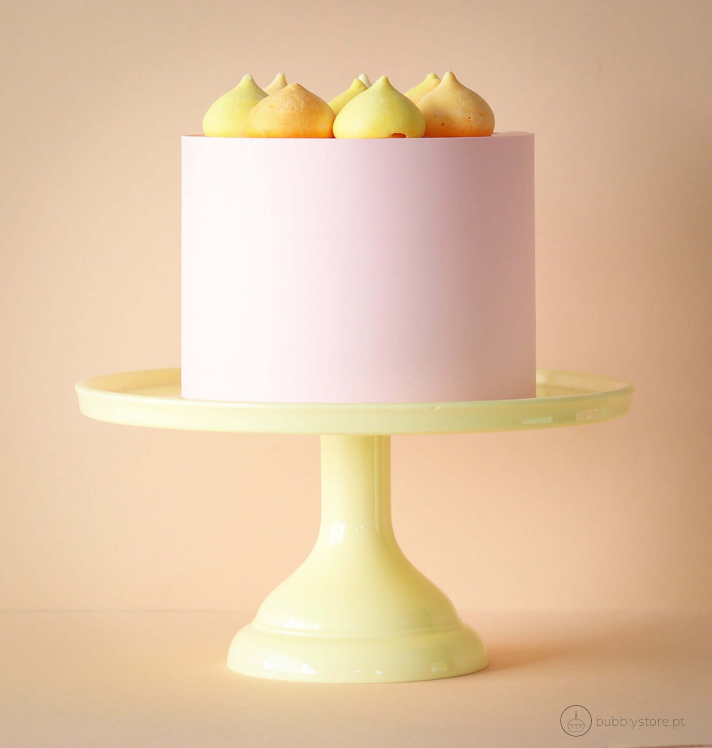 Small Yellow Cake Plate