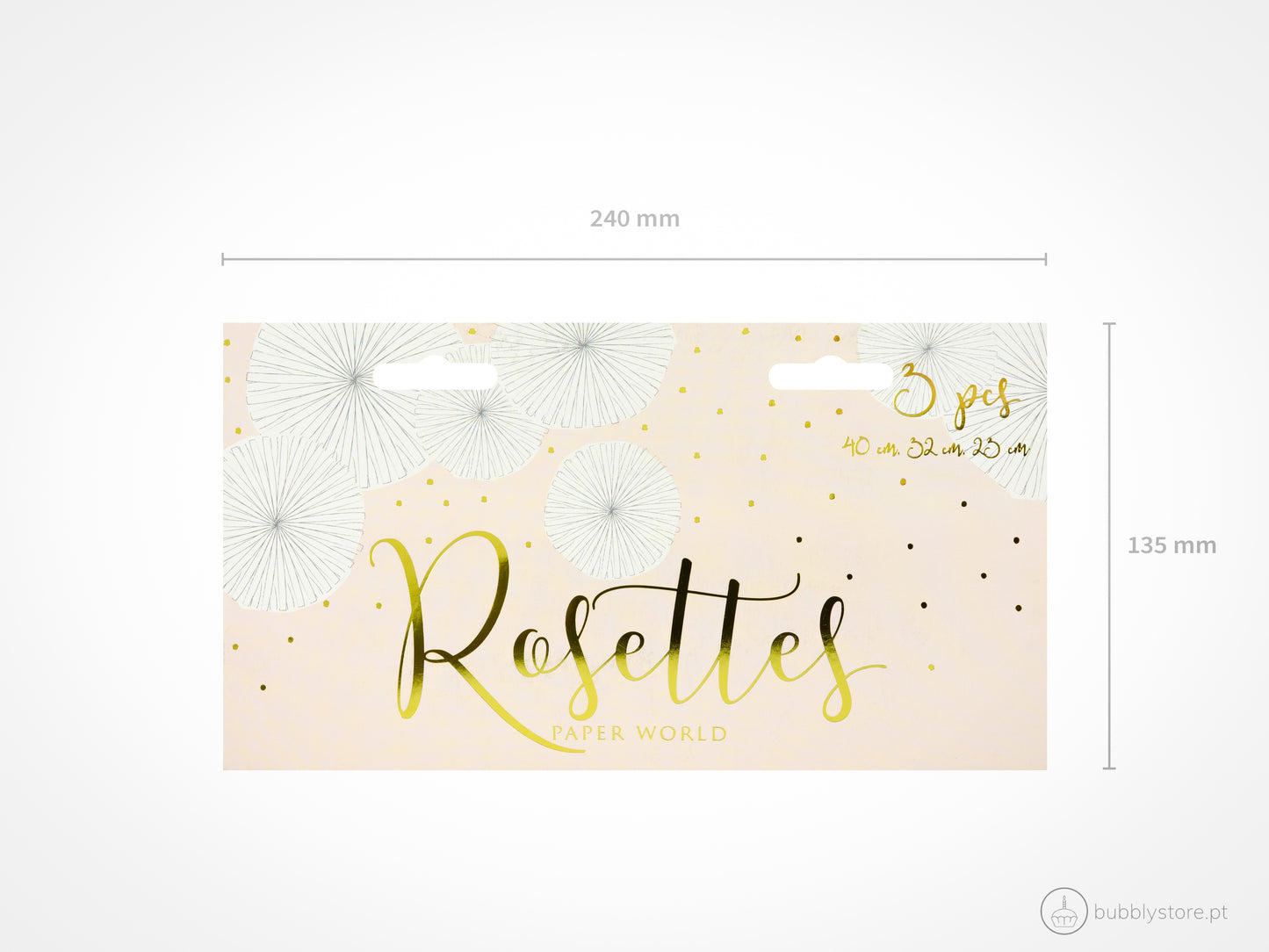 Rosetas Brancas (20 a 40cm)