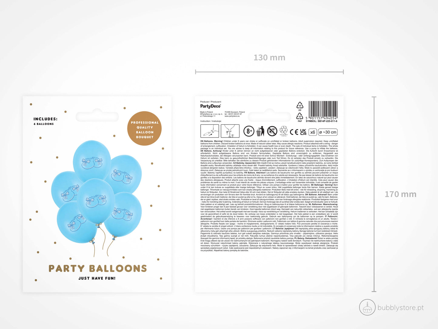 Blue Baby Booties Balloons