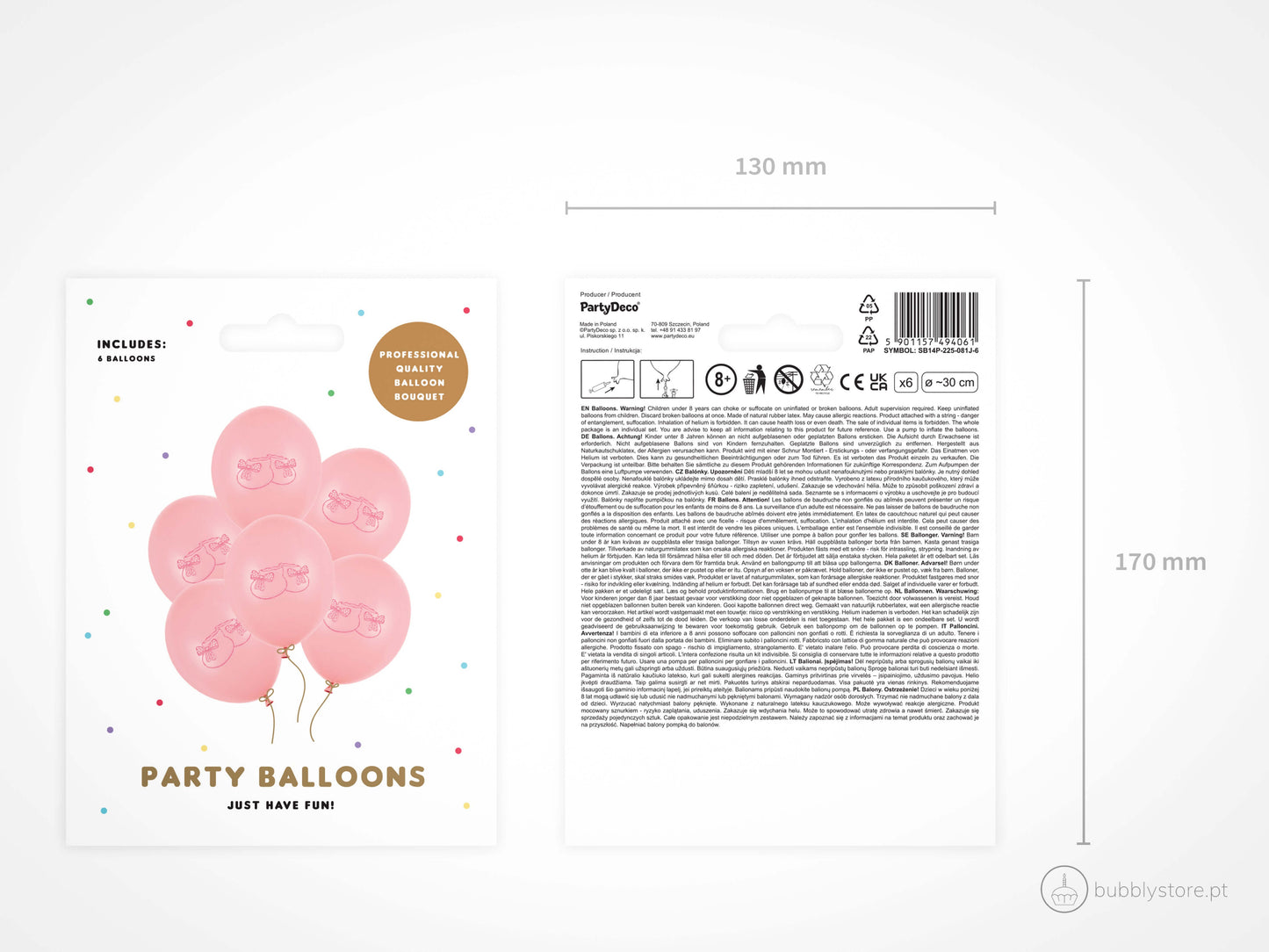 Zapatos De Bebé Rosa Globos