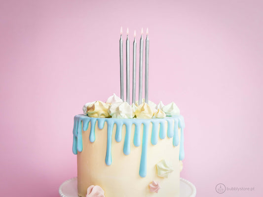 Velas Altas Prateadas