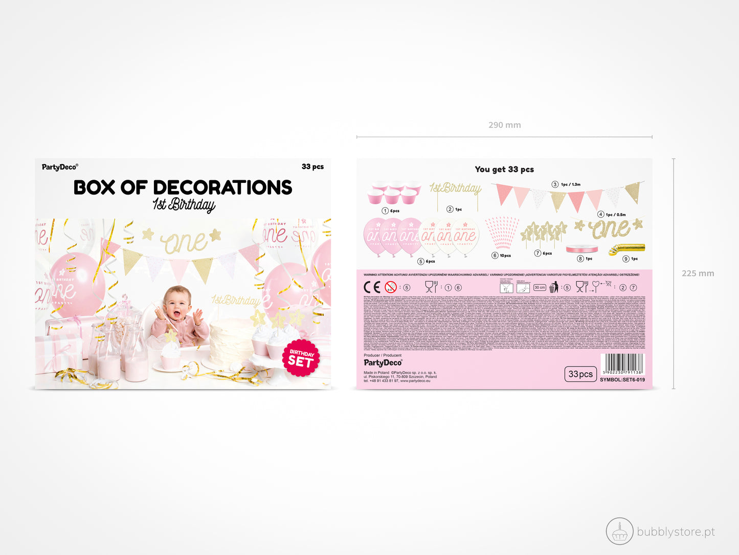 Kit 1º Aniversário Menina