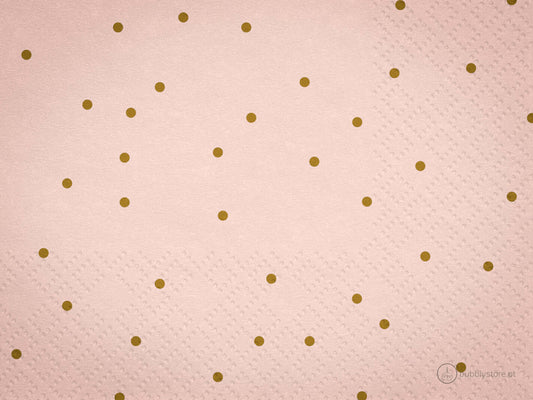 Guardanapos Bolinhas Douradas