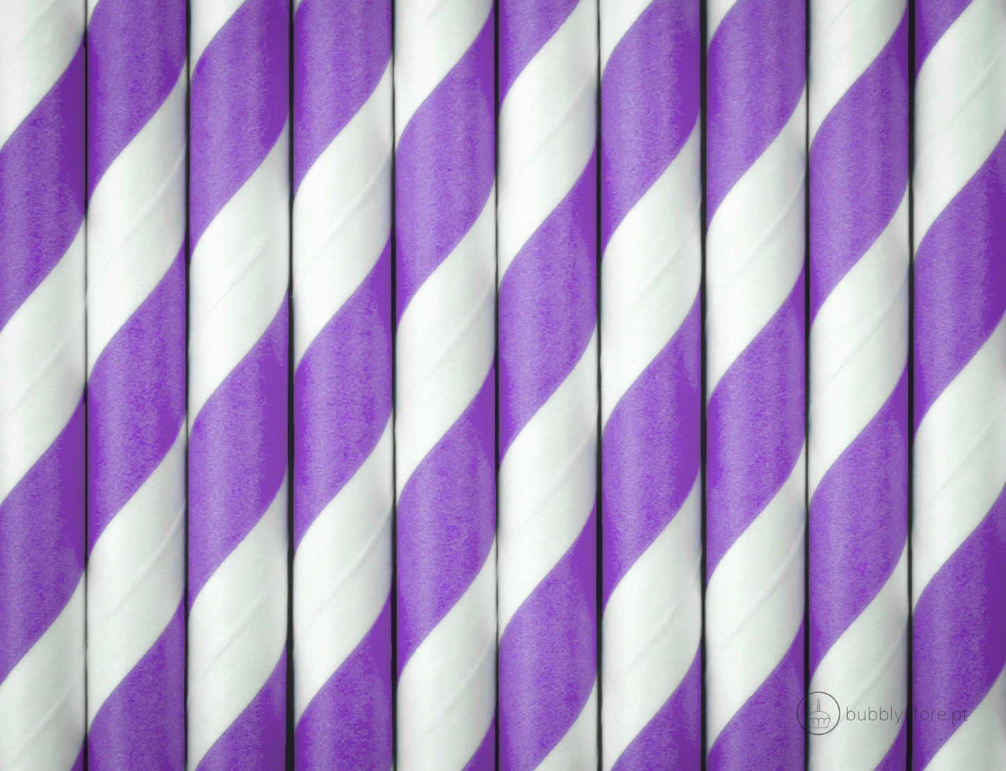 Pajitas Lila Rayadas