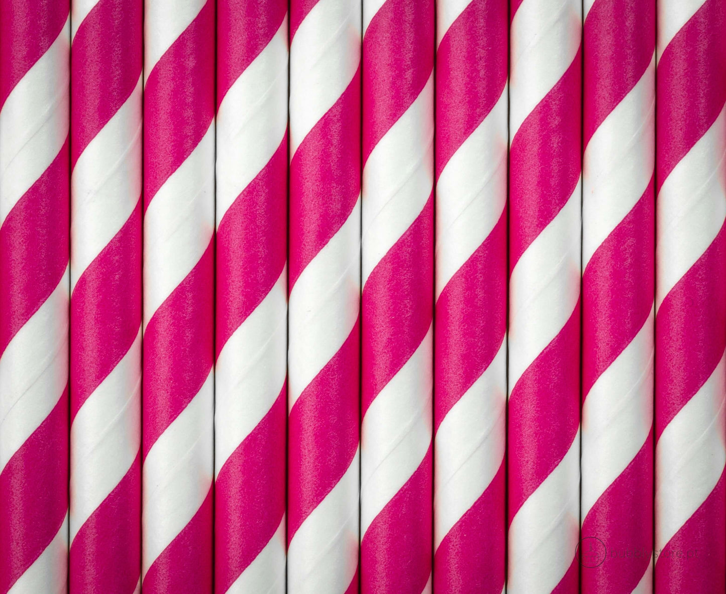 Straws Dark Pink Stripes
