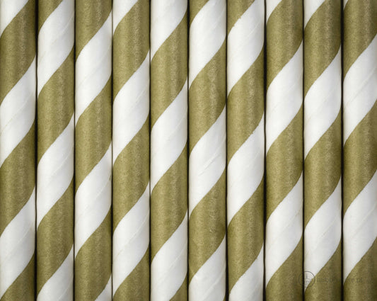 Palhinhas Douradas Brilhante Riscas