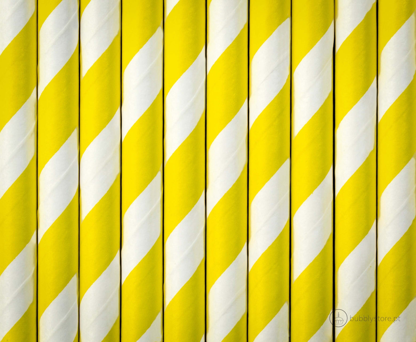 Striped Yellow Straws