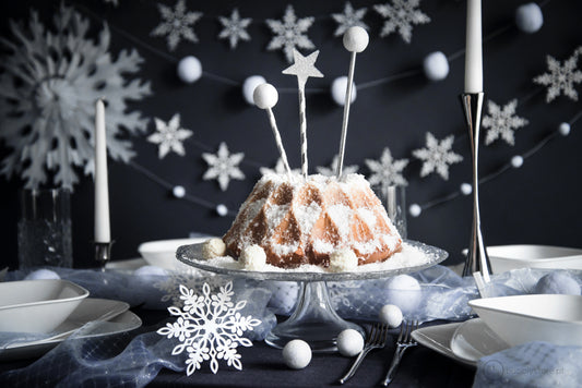 Pajitas de rayas plateadas