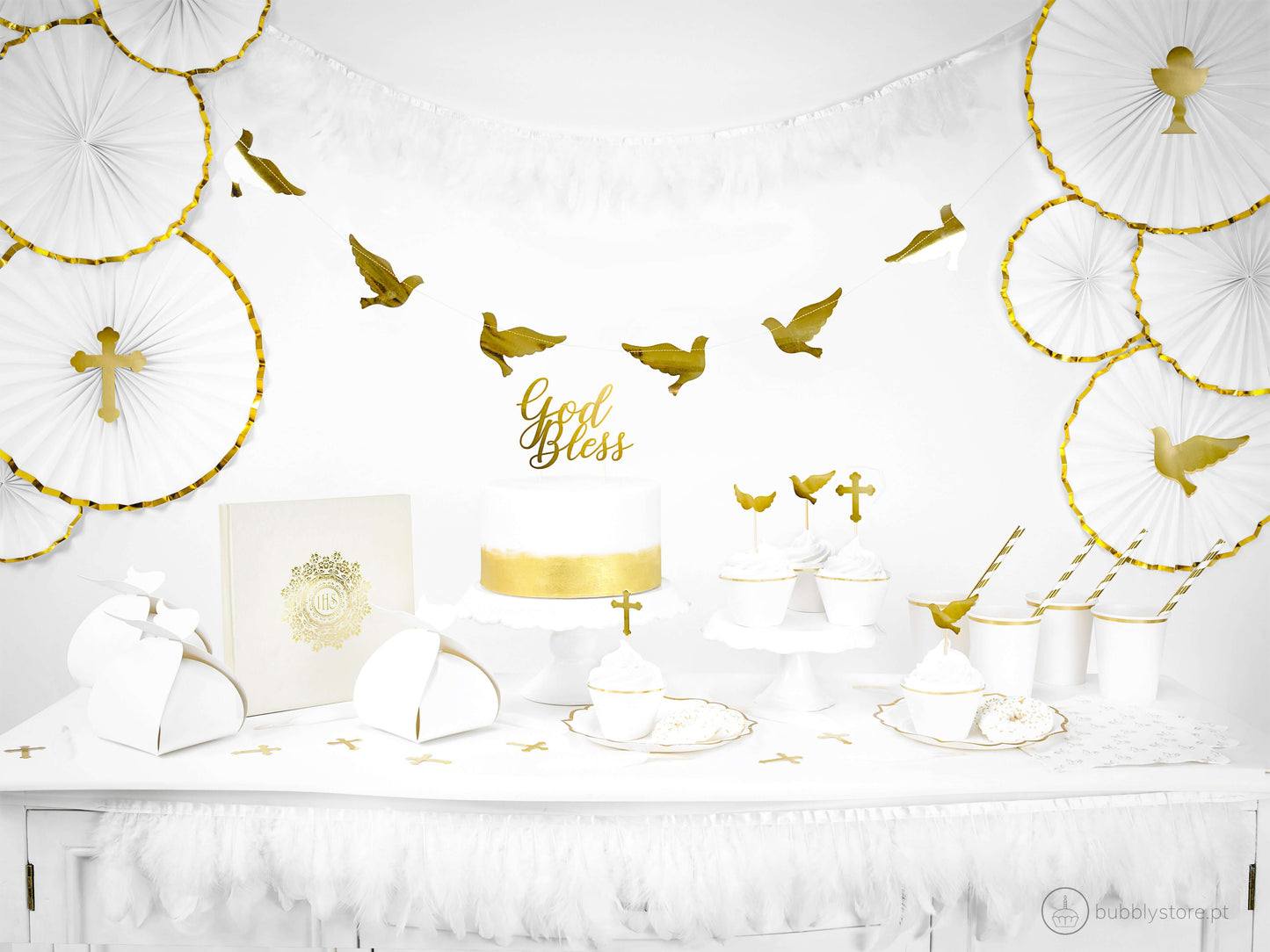 Palhinhas Douradas Brilhante Riscas