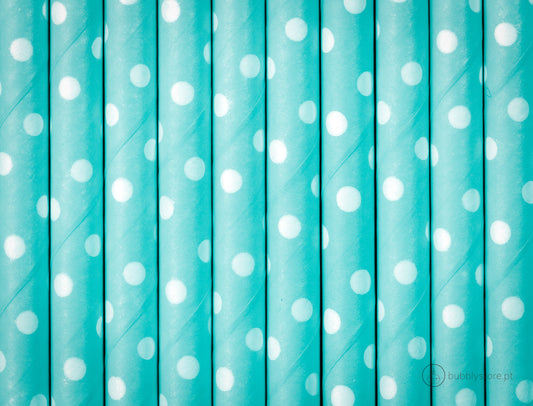 Palhinhas Azul Céu Bolinhas