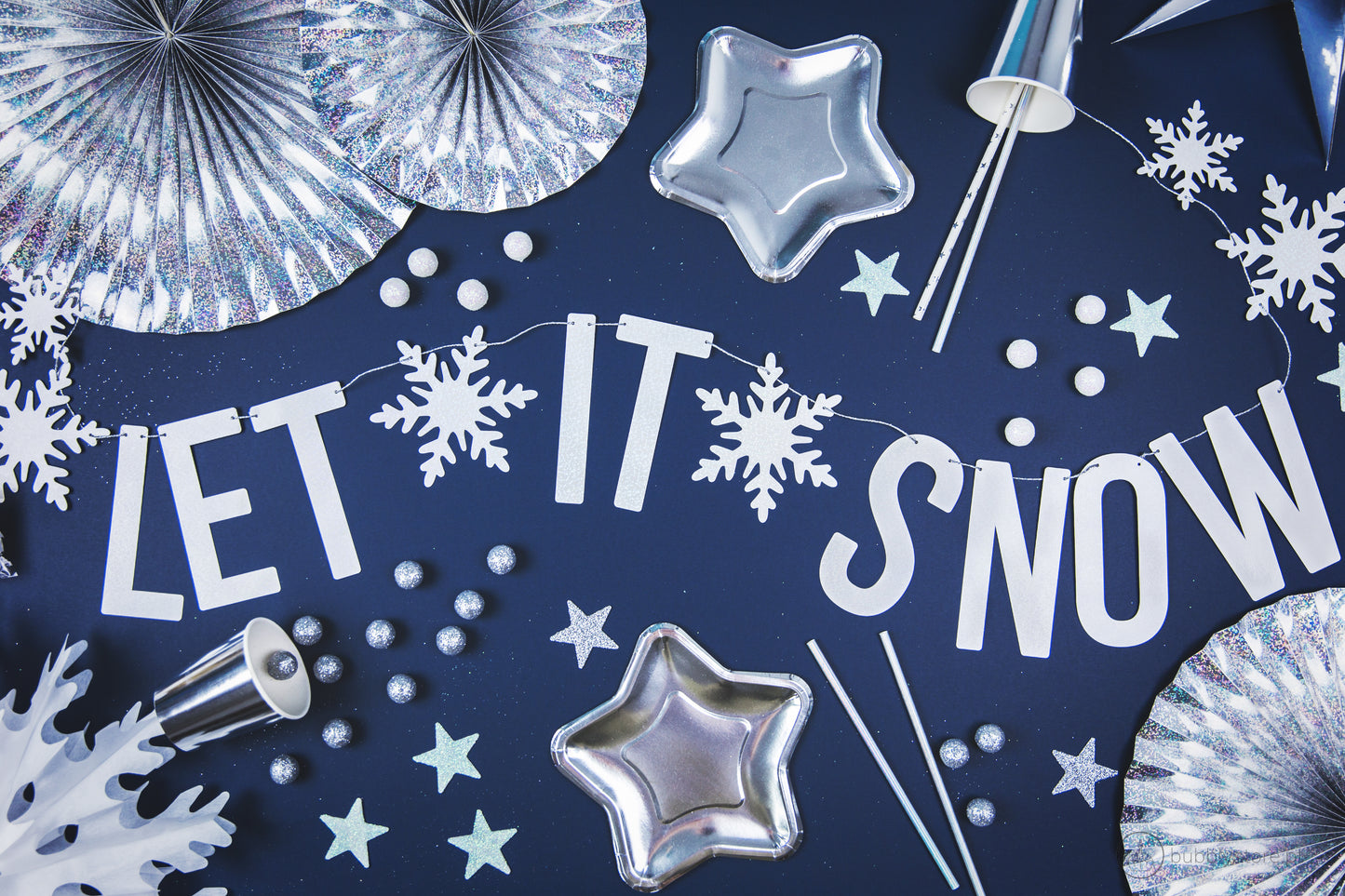 Pajitas de estrella plateada