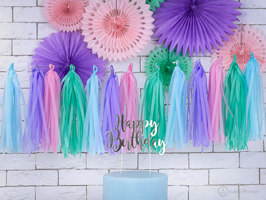 Grinalda Tassel Multicolorida