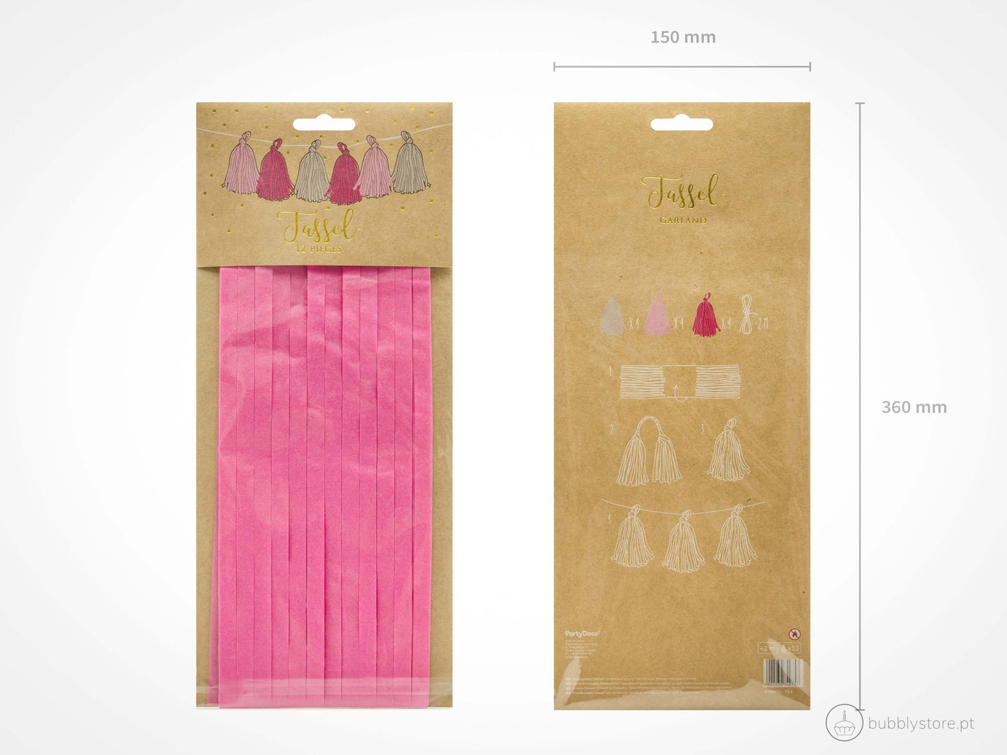 Grinalda Tassel Rosa