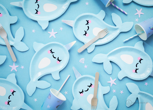 Pratos Unicórnio do Mar