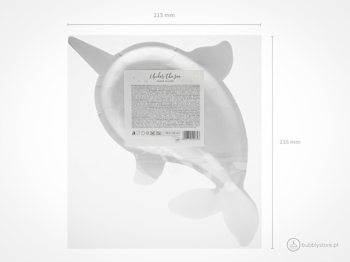 Pratos Unicórnio do Mar