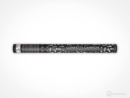 Canhão Confetis Rectangulares Prateado