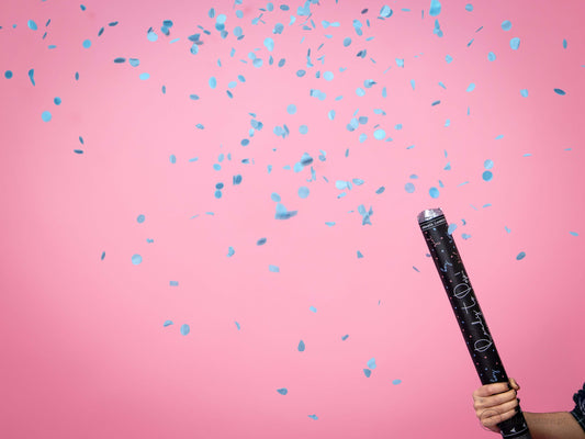 Canhão Confetis Azul