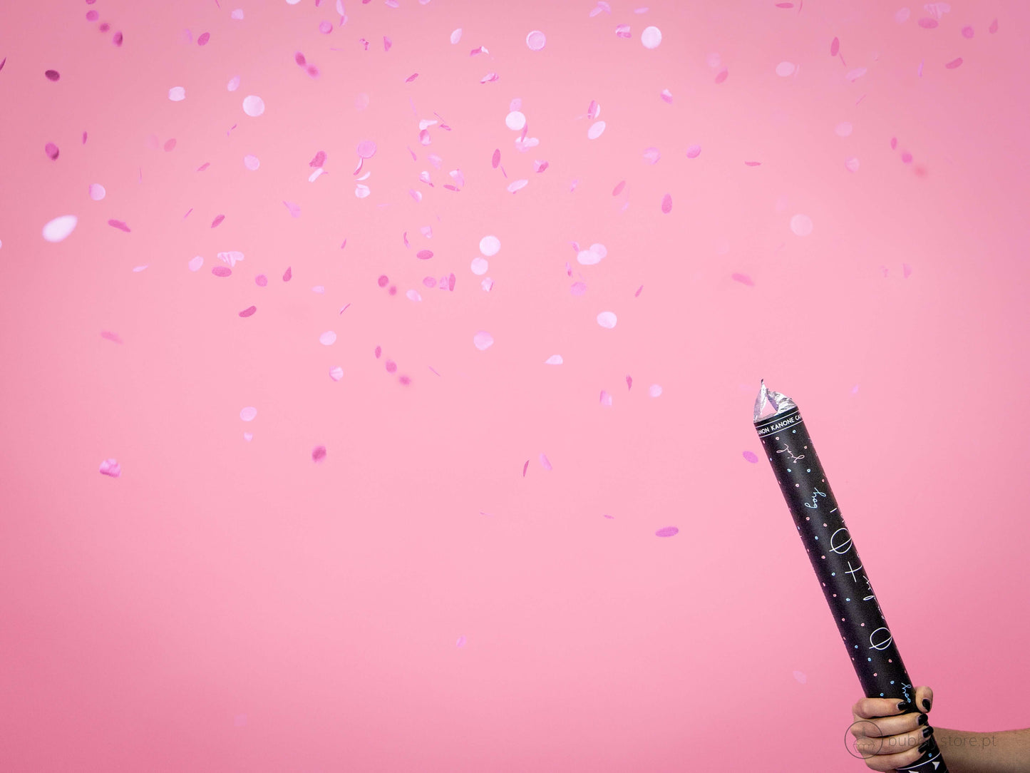 Pink Confetti Cannon