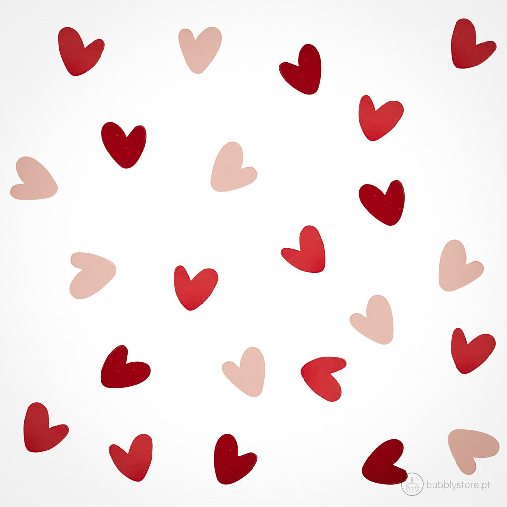 Corazones de confeti