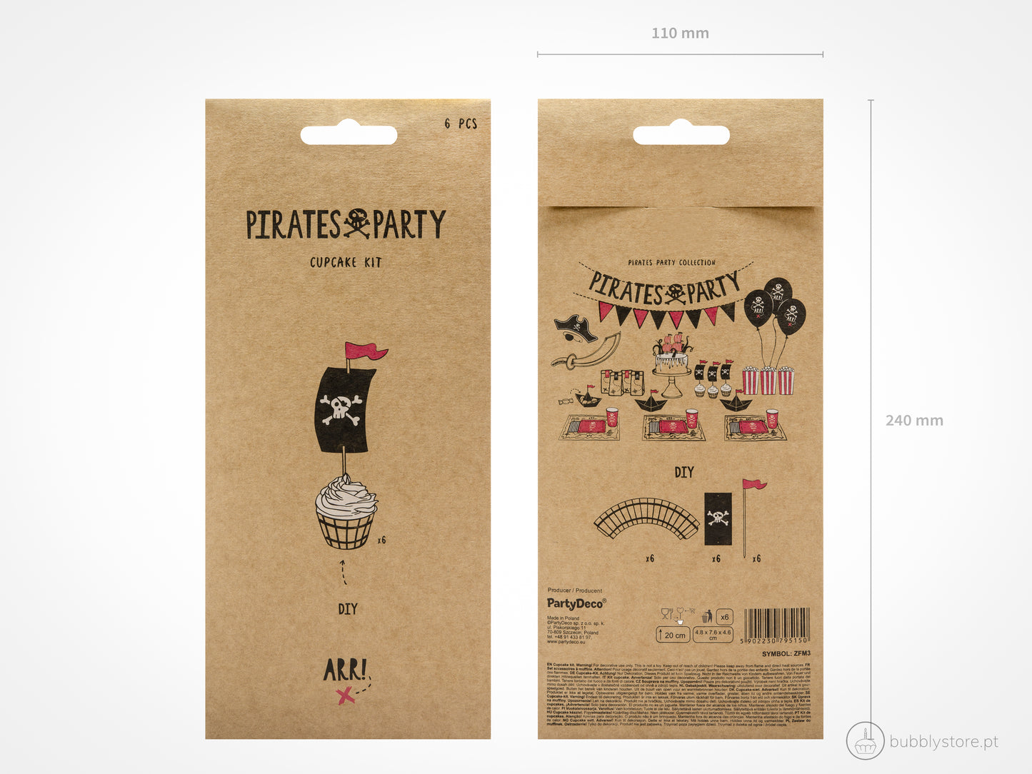 Kit Cupcakes Piratas