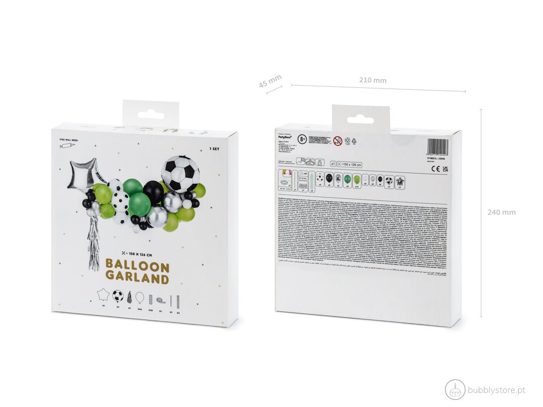 Arco Balões Futebol - Bubbly