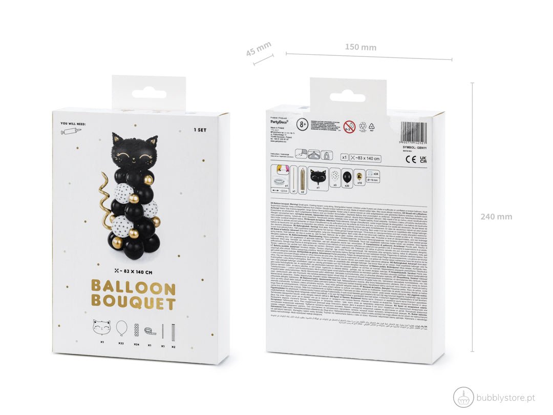 Arco de Balões Gato - Bubbly